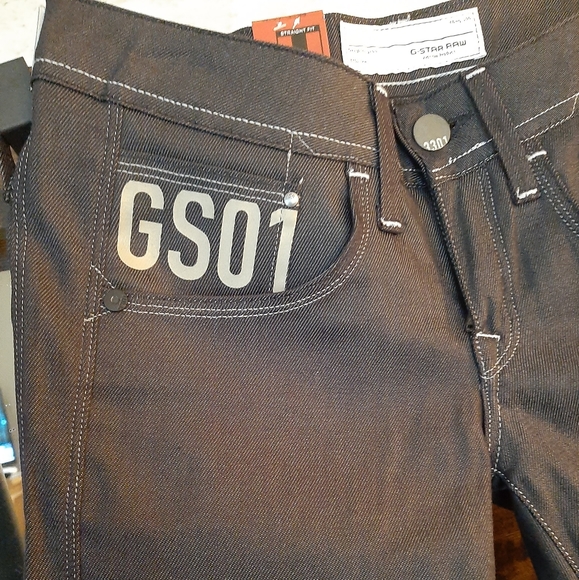 COPY - NWT G-Star Raw 3301 straight fit comfort deepened denim W27 L34 - Picture 2 of 8